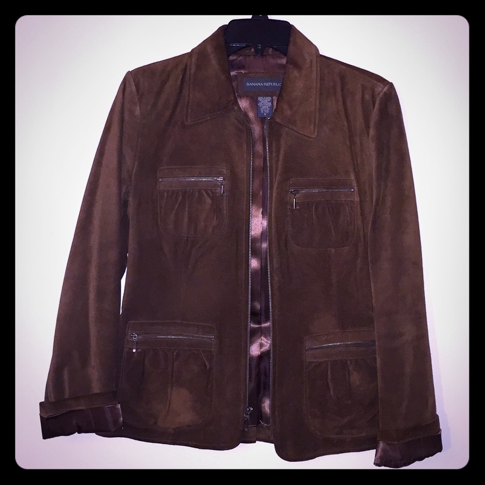 Banana Republic brown suede jacket